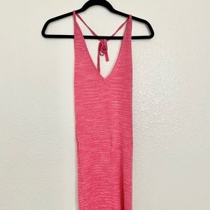 Pink sundress cover up